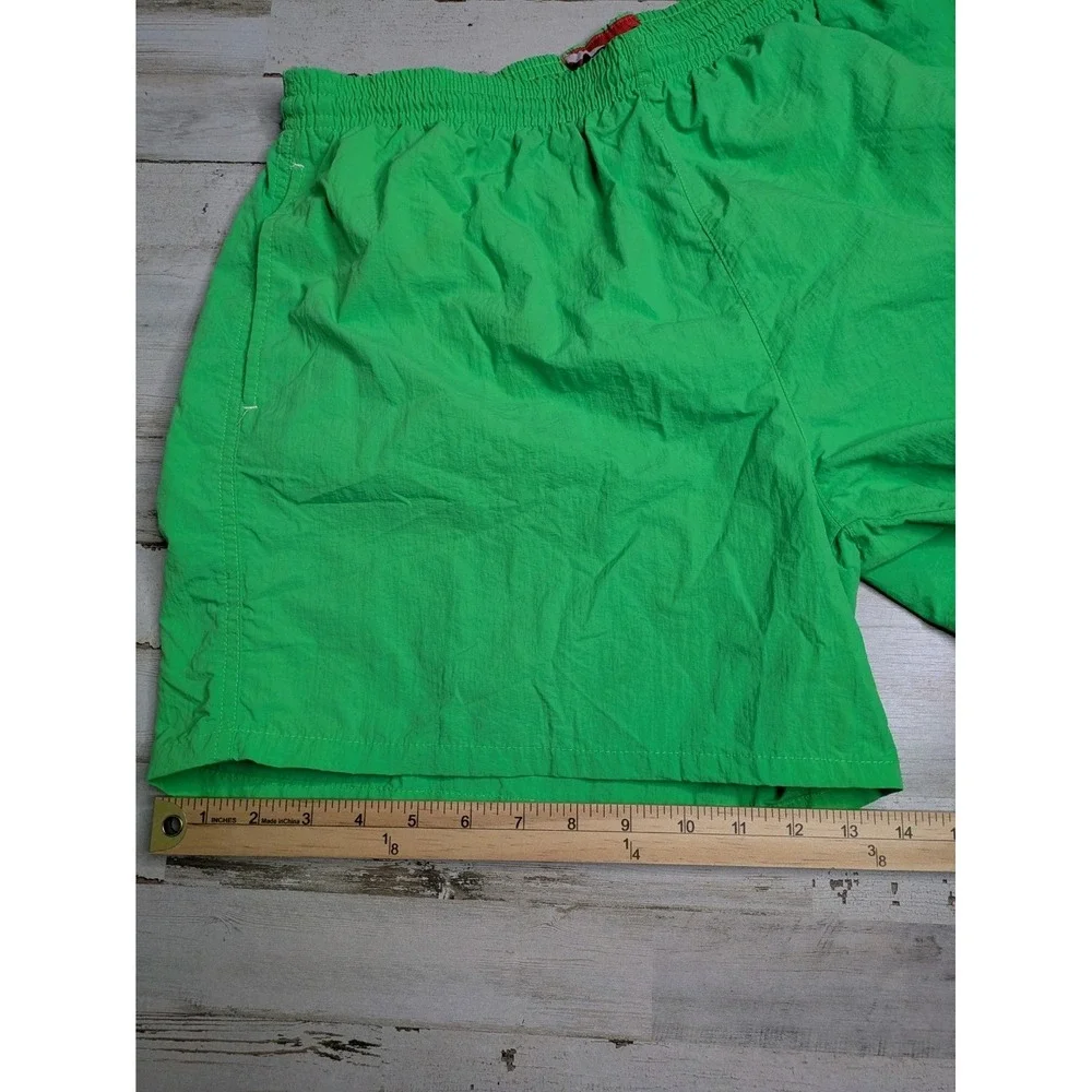 Uzzi Amphibious Gear Nylon Shorts Green Large Vintage 90s Lined Beach Patrol